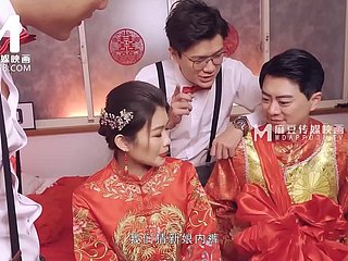 Modelmedia Asia-Lewd Bridal Scene-Liang Yun Fei-MD-0232-Bestオリジナルアジアポルノビデオ